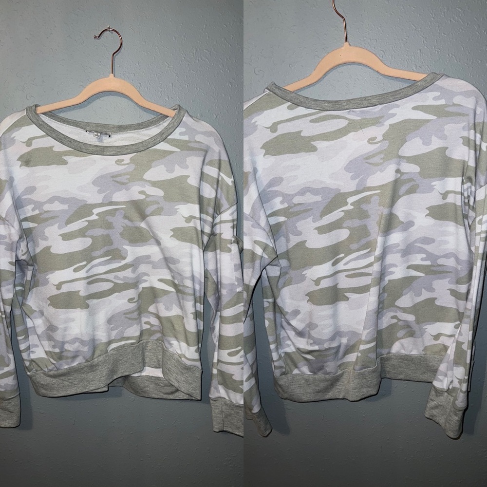 WHITE BIRCH White Camo Long Sleeve